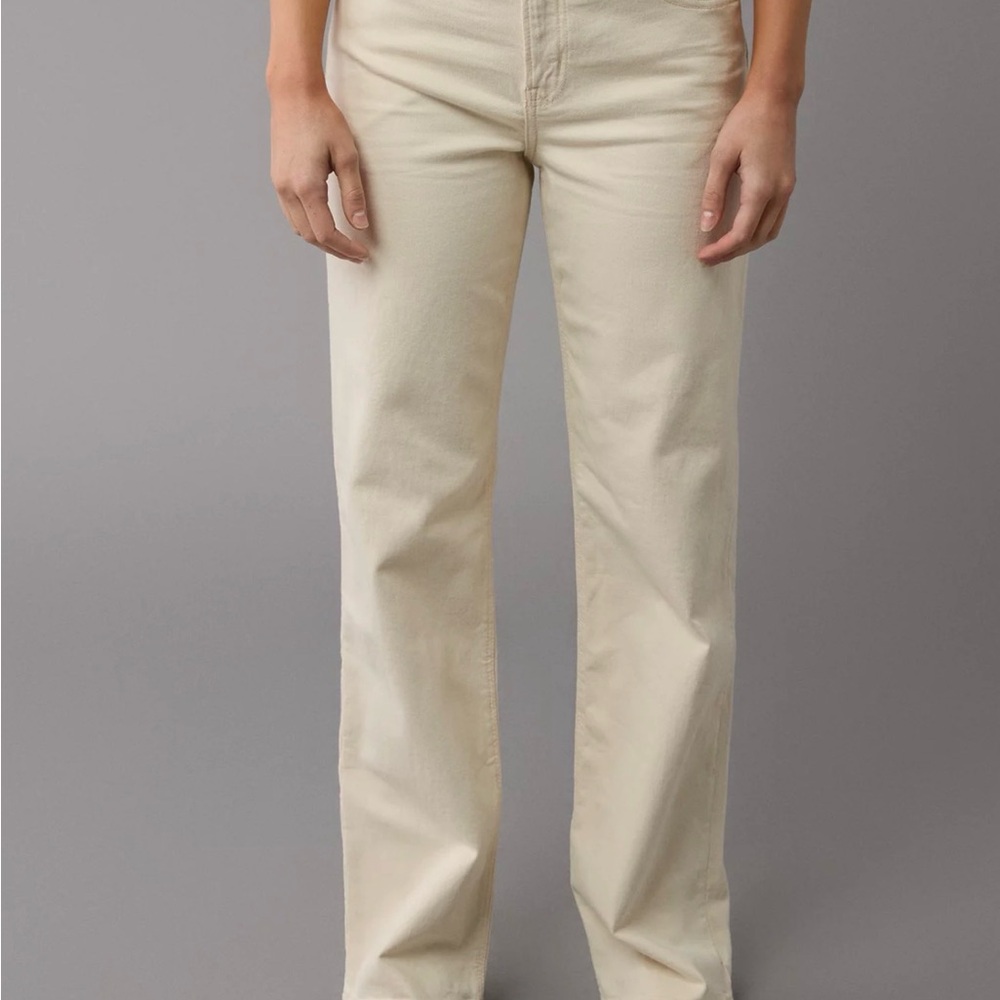 #38 Women's Cream American Eagle Jeans 14” - Picture 2 of 7
